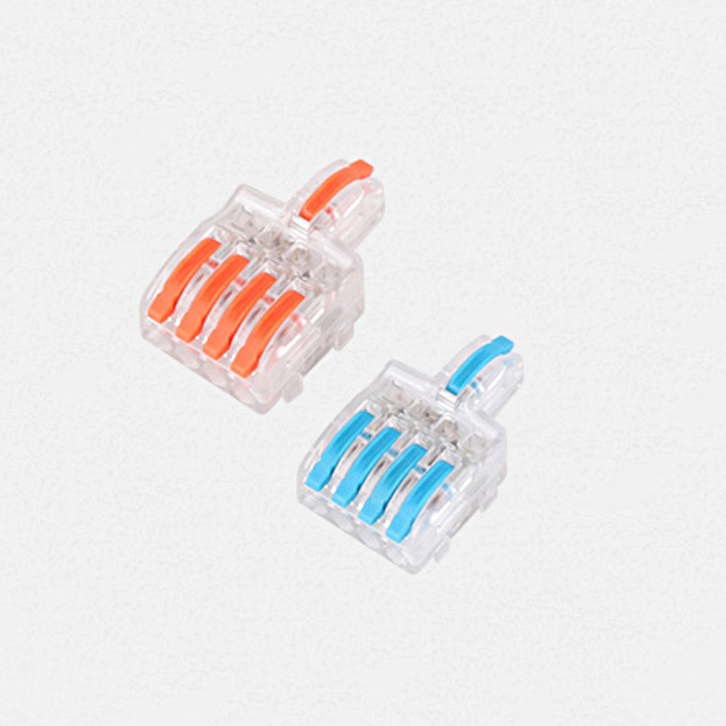 LUSTREON-1-In-4-Out-Wire-Connector-Color-Handle-Branch-Terminal-Transparent-Shell-Combined-Butt-Type-1814839-1