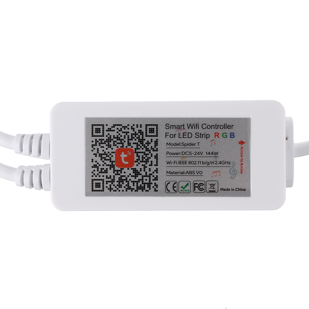 LUSTREON-WiFi-4Pins-24-Keys-Remote-Control-RGB-LED-Controller-Works-with-Amazon-Alexa-DC5-24V-1240311-4