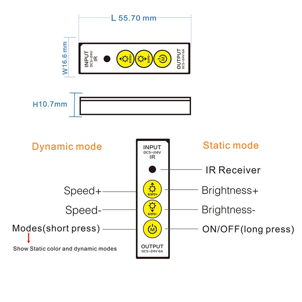 Mini-3Keys-Button-IR-LED-Dimmer-Controller14Keys-Remote-Control-for-Single-Color-Strip-Light-DC5-24V-1537114-4