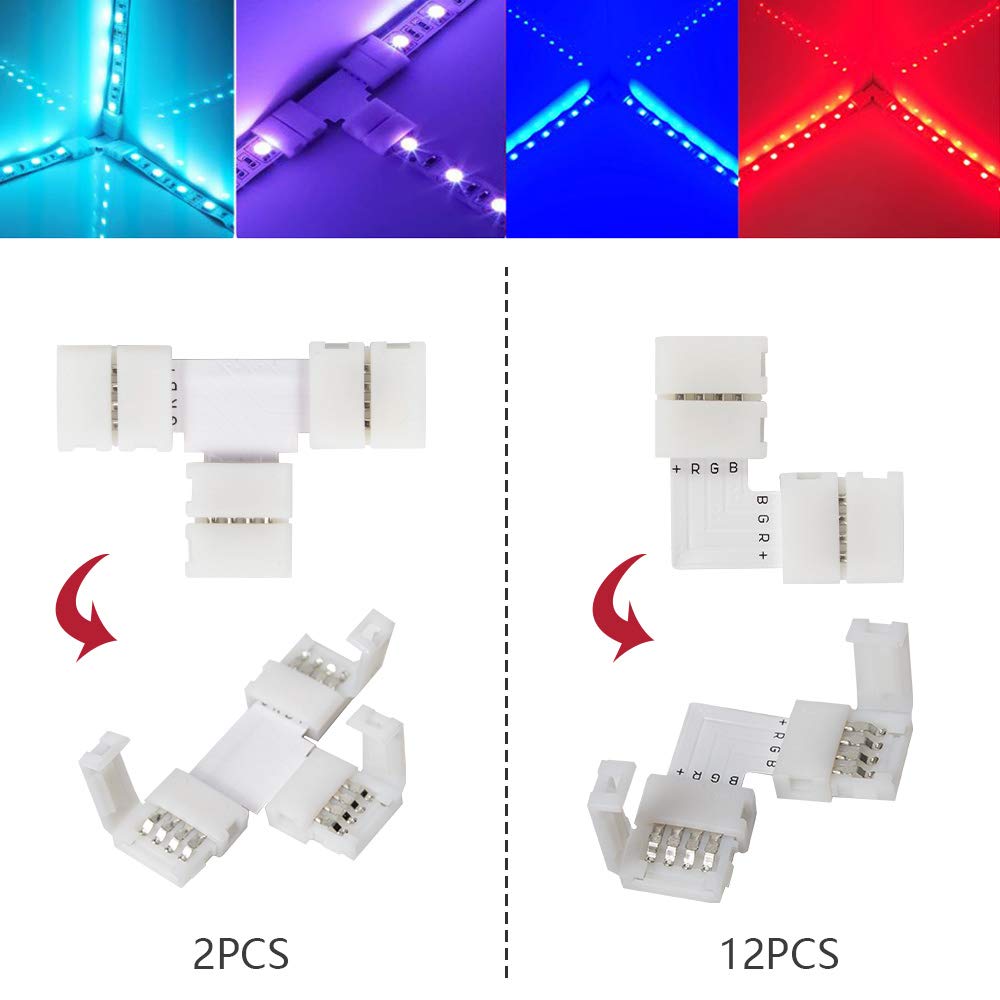 RGB-LED-Strip-Connector-Kit-for-10mm-4Pin-5050-Includes-8-Types-of-Solderless-Accessories-Provides-M-1613391-2