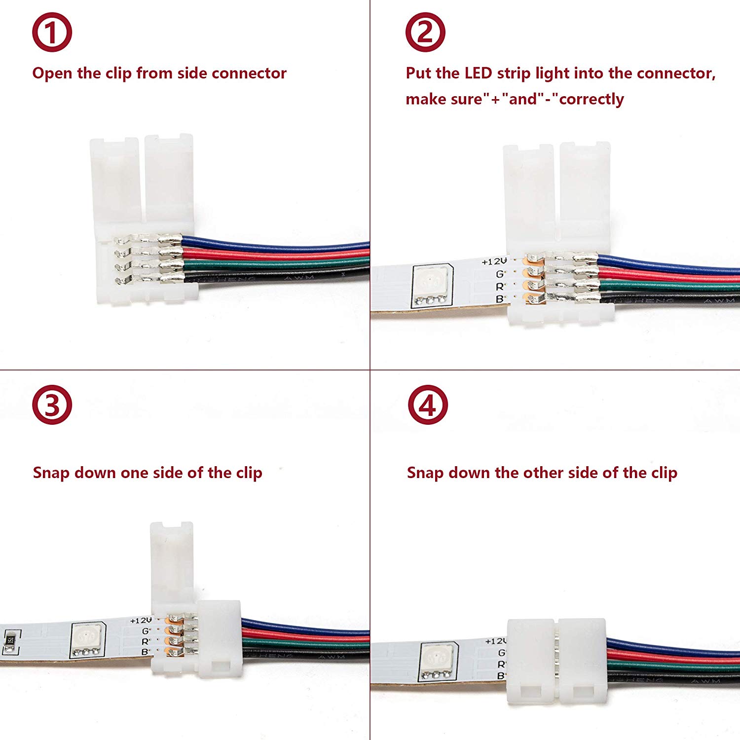 RGB-LED-Strip-Connector-Kit-for-10mm-4Pin-5050-Includes-8-Types-of-Solderless-Accessories-Provides-M-1613391-9