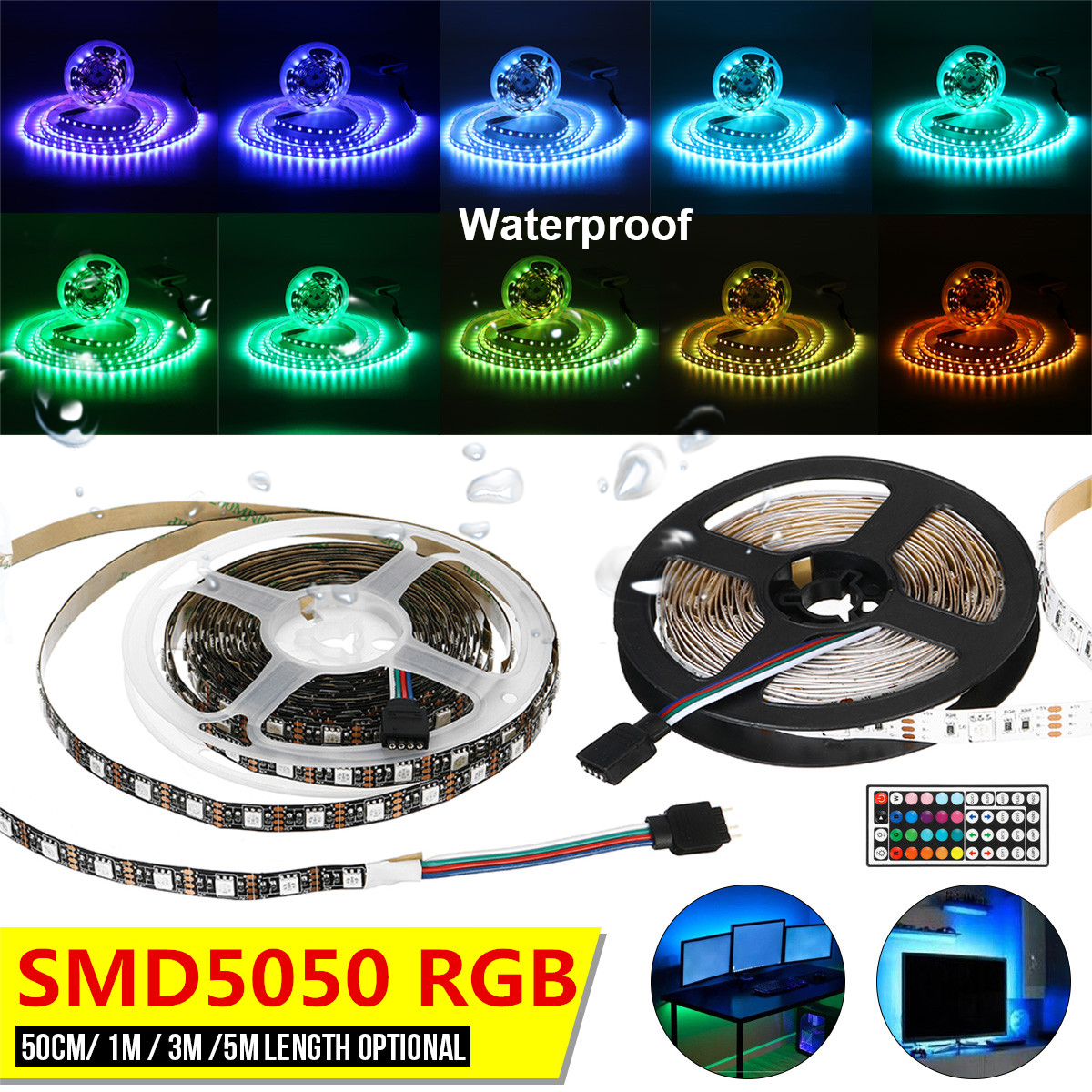 05M1M3M5M-Waterproof-5050-RGB-LED-Strip-Light-Kit-Color-Changing-Tape-Under-Cabinet-Kitchen-Lighting-1697005-1