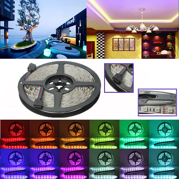 10M-SMD-5050-Non-Waterproof-RGB-600-LED-Strip-Tape-Flexible-Light--44-Keys-IR-Controller-DC12V-1094566-2