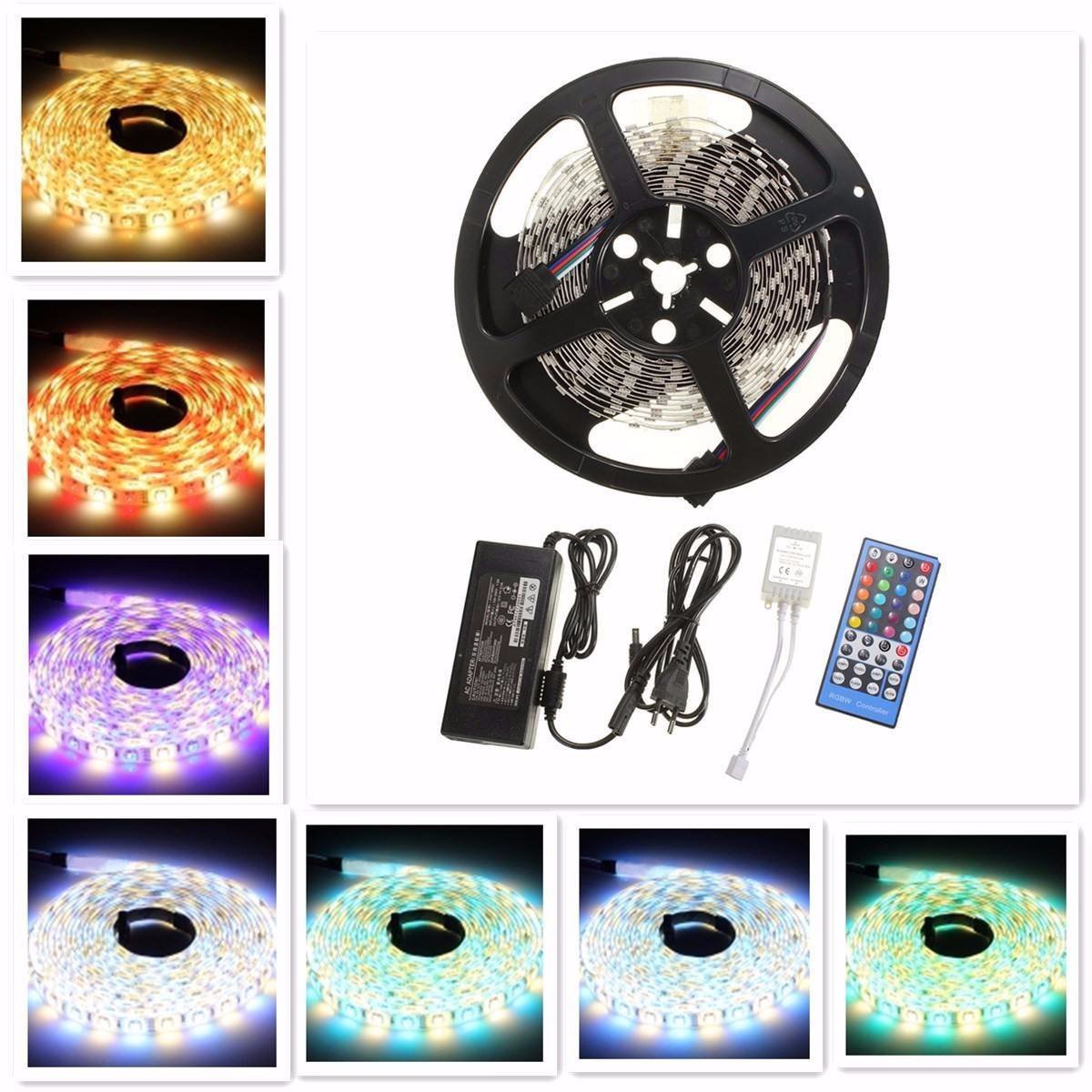 164ft-5m-5050-300Leds-RGBWarm-White-Flexible-RGBW-LED-Strip-Kit-5M-RGBW-Strip--40Key-RGBWW-Remote-Co-1893946-1