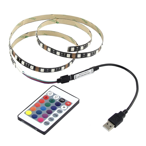 1M-2M-3M-4M-Waterproof-5050-RGB-LED-USB-Strip-Light-TV-Backlilghting-Kit--24Key-Remote-1120052-4