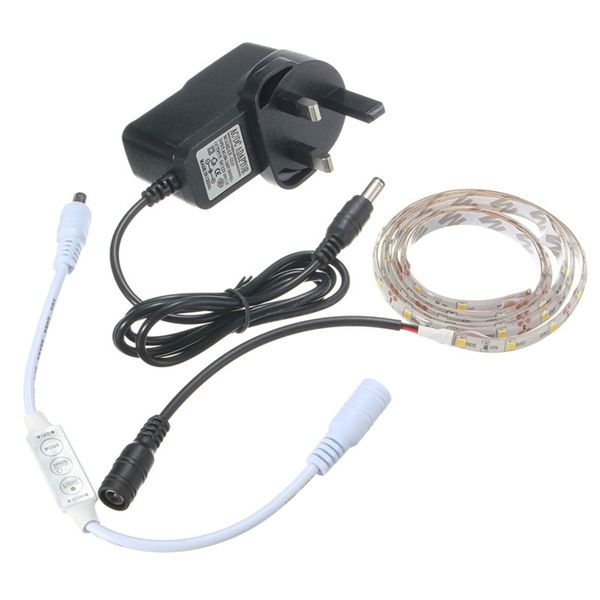 1M-Waterproof-SMD-3528-60-LED-Flexible-Strip-Light--12V-UK-Plug-Power-Supply--Dimmer-1066006-2