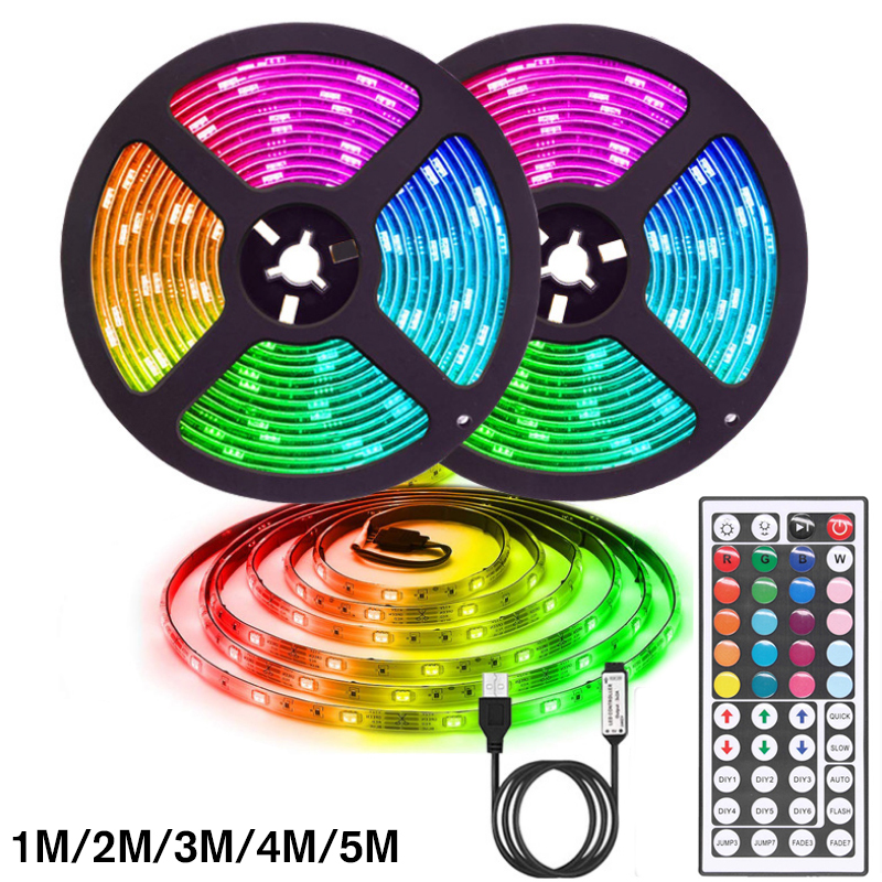 1M2M3M4M5M-5050-RGB-LED-Strip-Light-USB-Power-Color-Changing-Tape-Cabinet-Lamp44Keys-Remote-Control-1680862-2