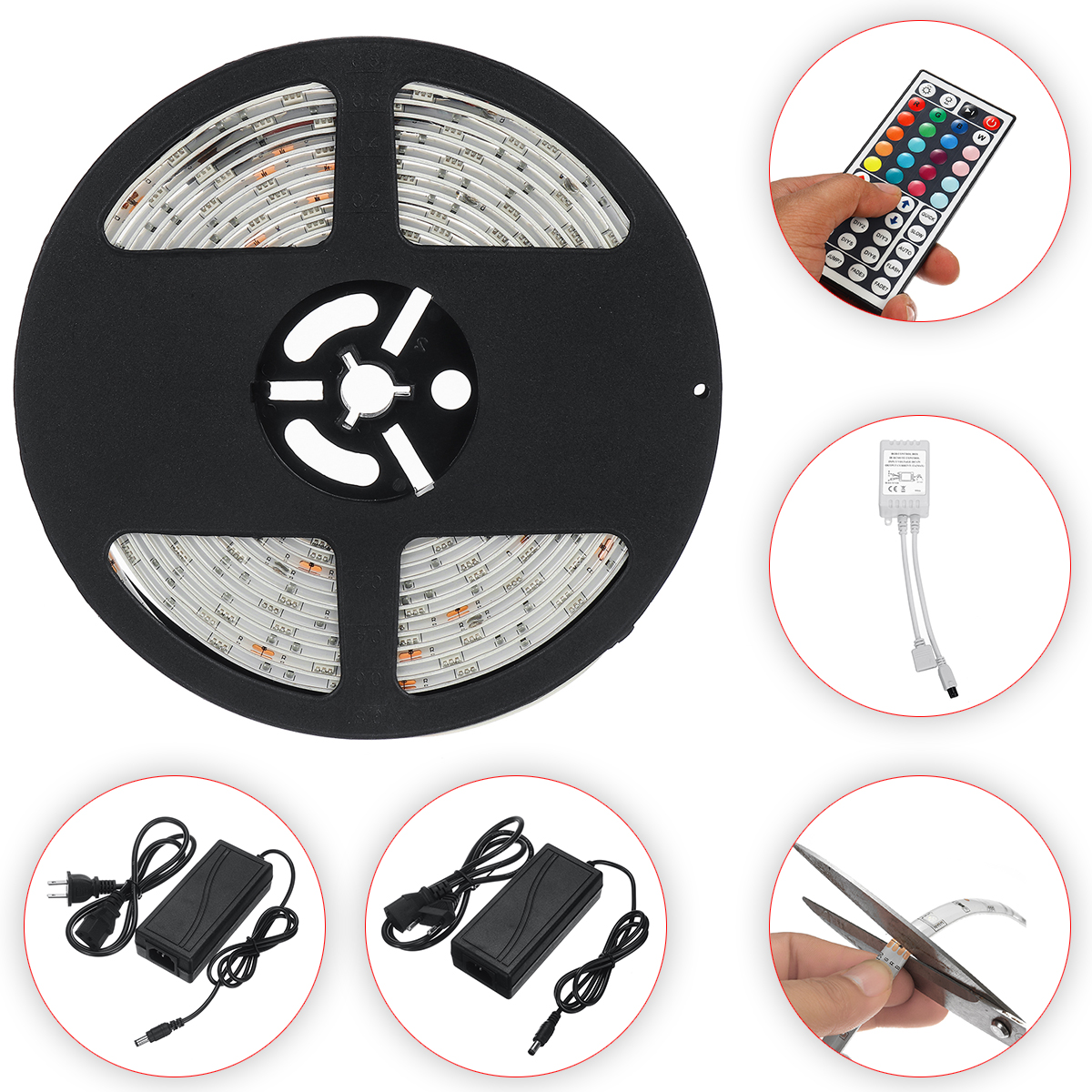 1M2M3M5M-Waterproof-LED-Strip-Light-RGB-5050SMD-Flexible-Ribbon-Tape--44-Key-Remote-Control-Power-Ad-1632613-2