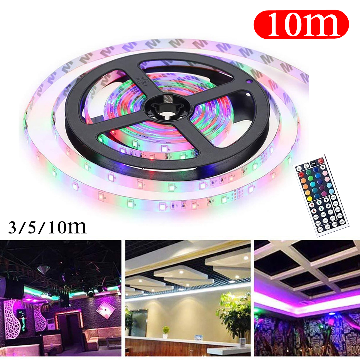 2PCS-10M-3528-SMD-RGB-600LED-Flexible-String-LED-Strip-Light-44-Key-IR-Remote-Control-1655315-10