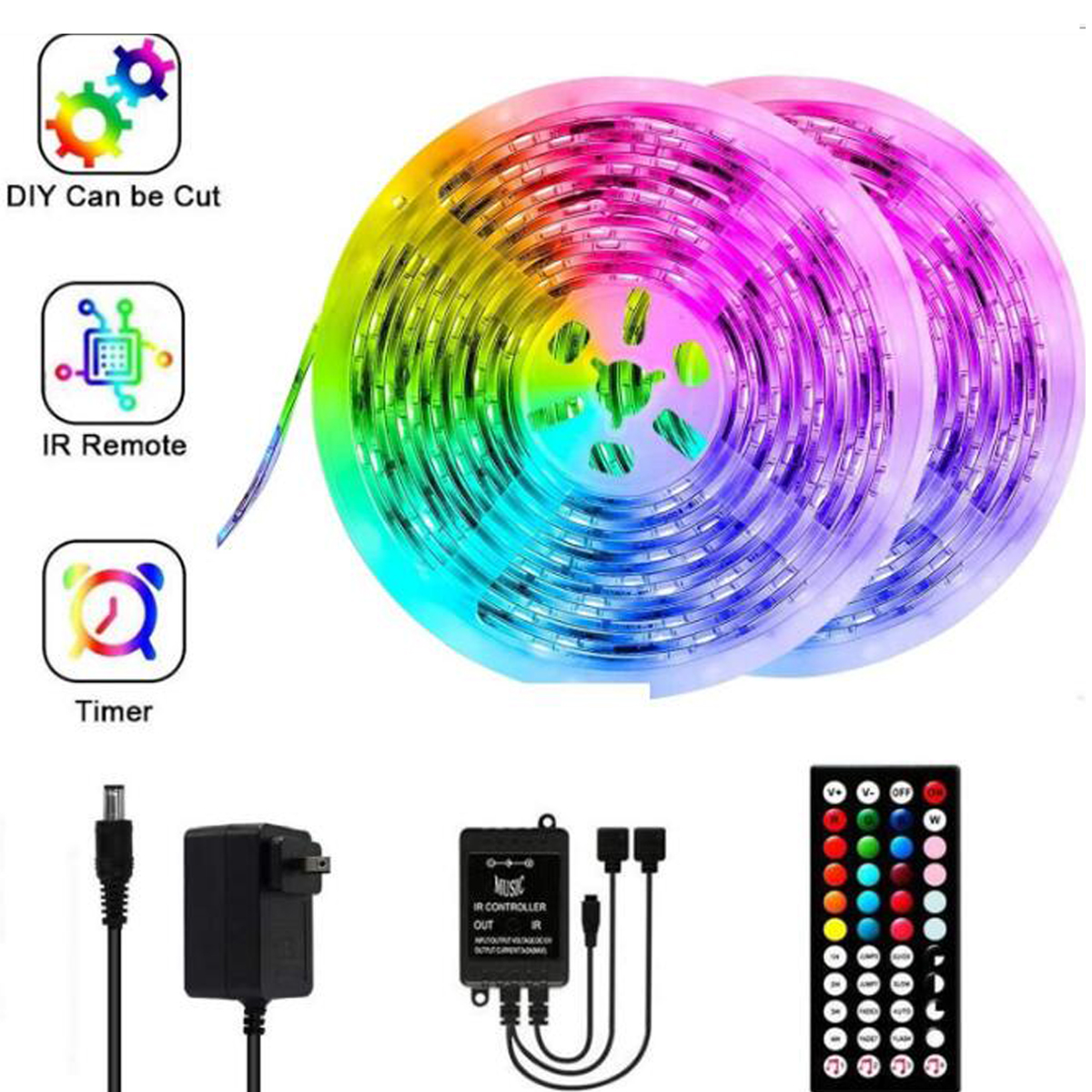 2x5M-Music-Sound-Activated-LED-Strip-Light-Waterproof-3528-RGB-Tape-Under-Cabinet-Kitchen-Lamp-Set---1730238-2
