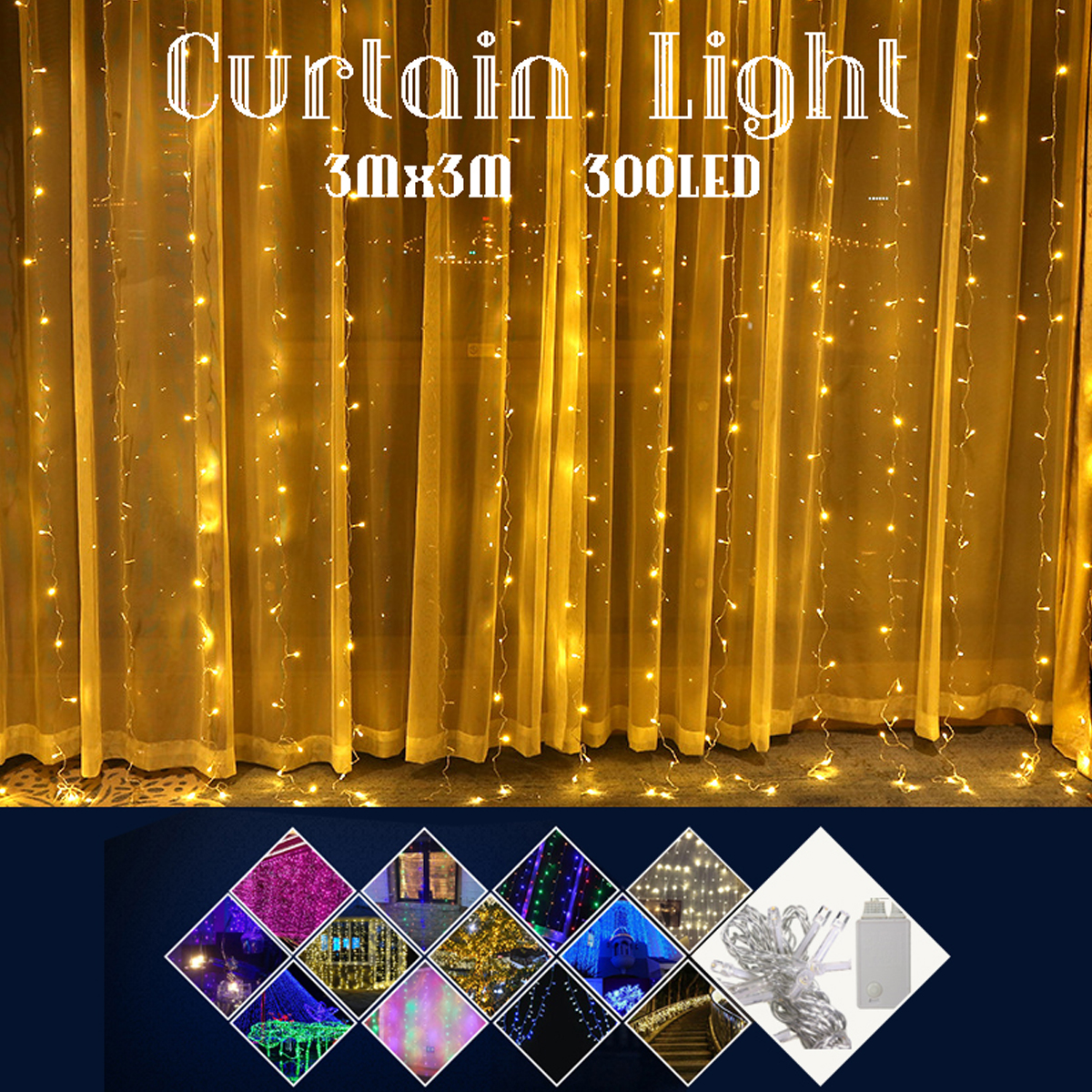 300LED-USB-Remote-Curtain-Lights-Decor-Fairy--Lamp-Window-Colorful-New-Year-1691626-2