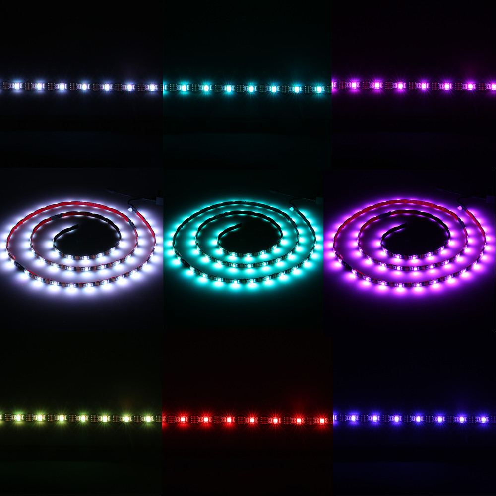 4PCS-SOLMORE-50cm-Waterproof-USB-RGB-LED-Strip-Lights--Remote-For-TV-Backlight-Computer-Background-1943493-6