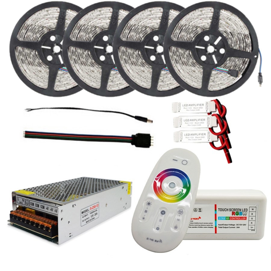 4x5M-SMD5050-Non-waterproof-LED-Strip-Light24G-RF-Remote-ControllerDC12V-Lighting-Transformer-1164163-2