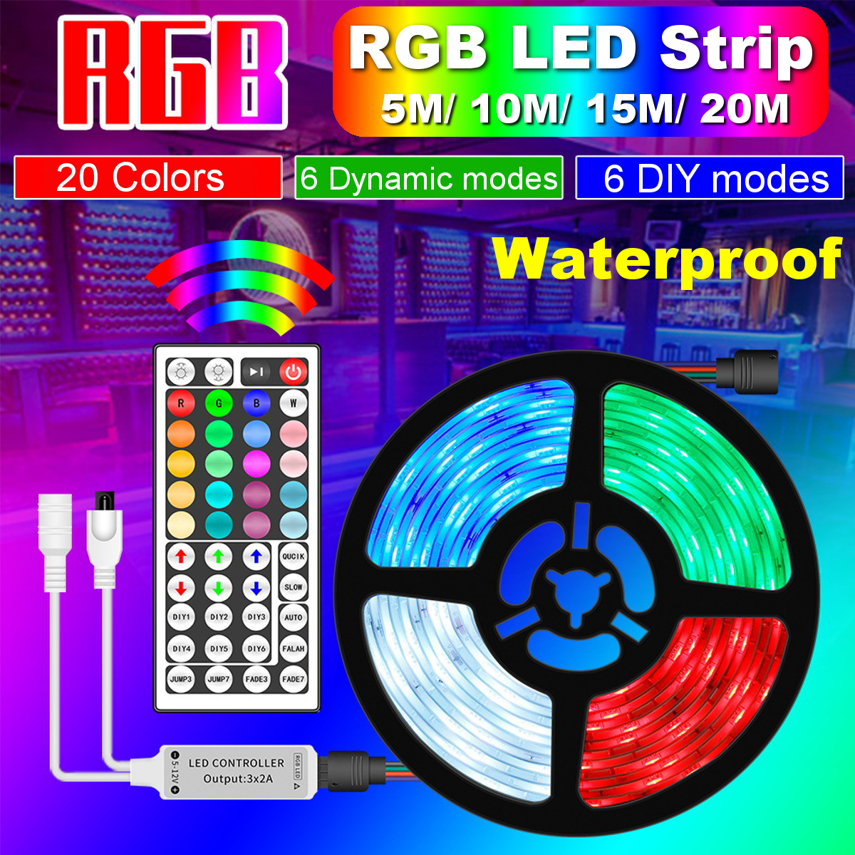 5050-RGB-LED-USB-Remote-Strip-Light-Color-Changing-Tape-Cabinet-Lamp-Waterproof-1778573-1