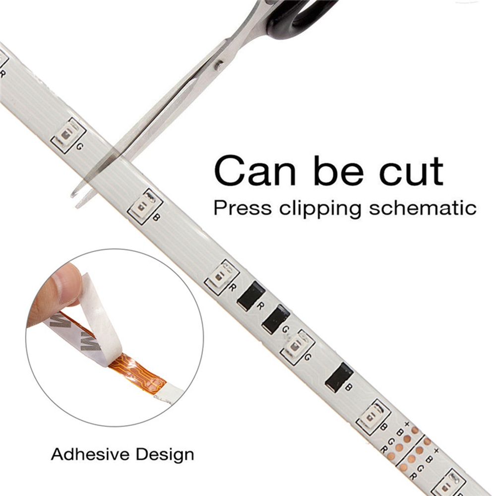 5M-3528-Waterproof-RGB-Flexible-LED-Strip-LightIR-Controller44Keys-Remote-ControlEU-US-Plug-1359841-3