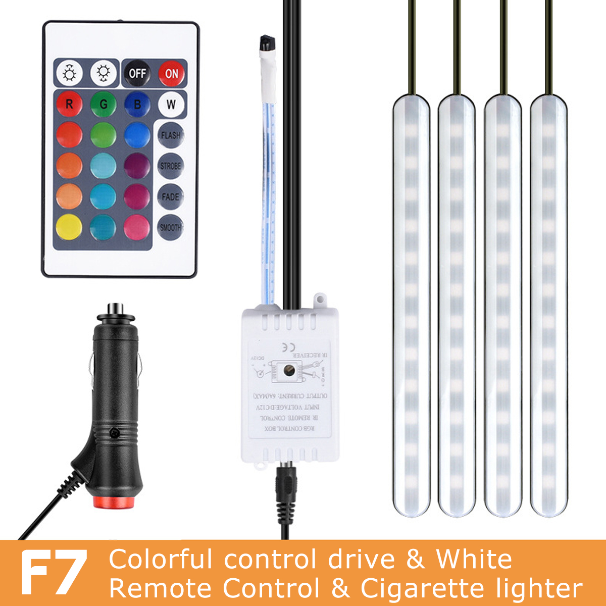 DC12V-10W-Car-Atmosphere-Light-USB-Colorful-Music-Voice-Control-LED-Rigid-Strip-Lamp--Remote-Control-1651600-2