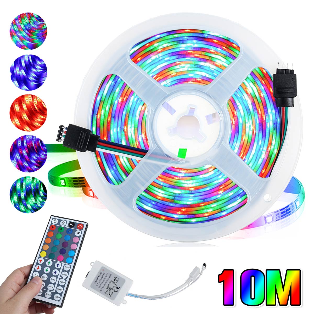 DC12V-3X5M10M-LED-Strip-Light-Non-waterproof-3528-RGB-Tape-Lamp-for-Room-TV-Party-Bar--Remote-Contro-1729474-2