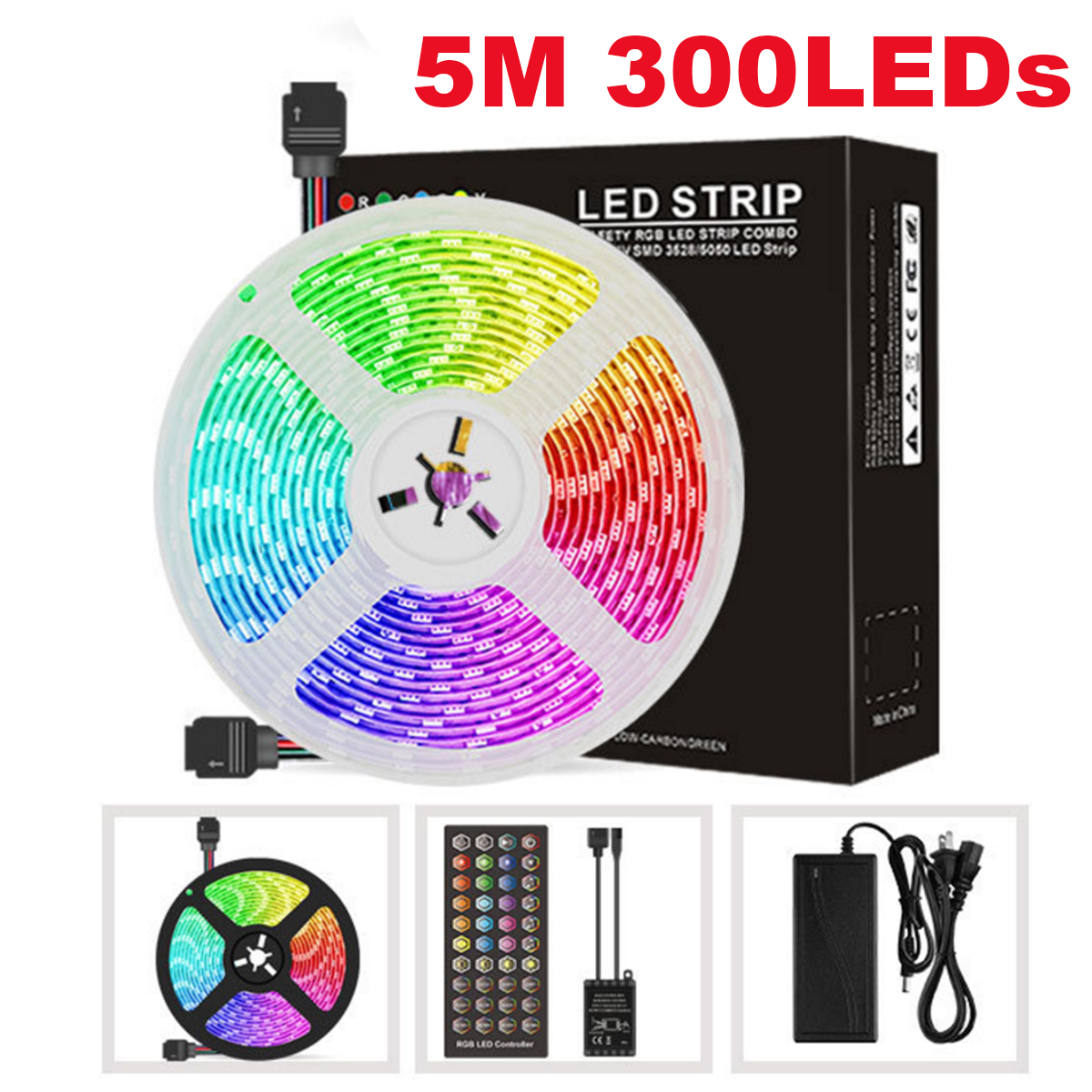 DC12V-5M-10M-5050-RGB-LED-Strip-Light-Kit-Waterproof-Home-Decorative-Lamp--Power-Adapter--Remote-Con-1663835-2