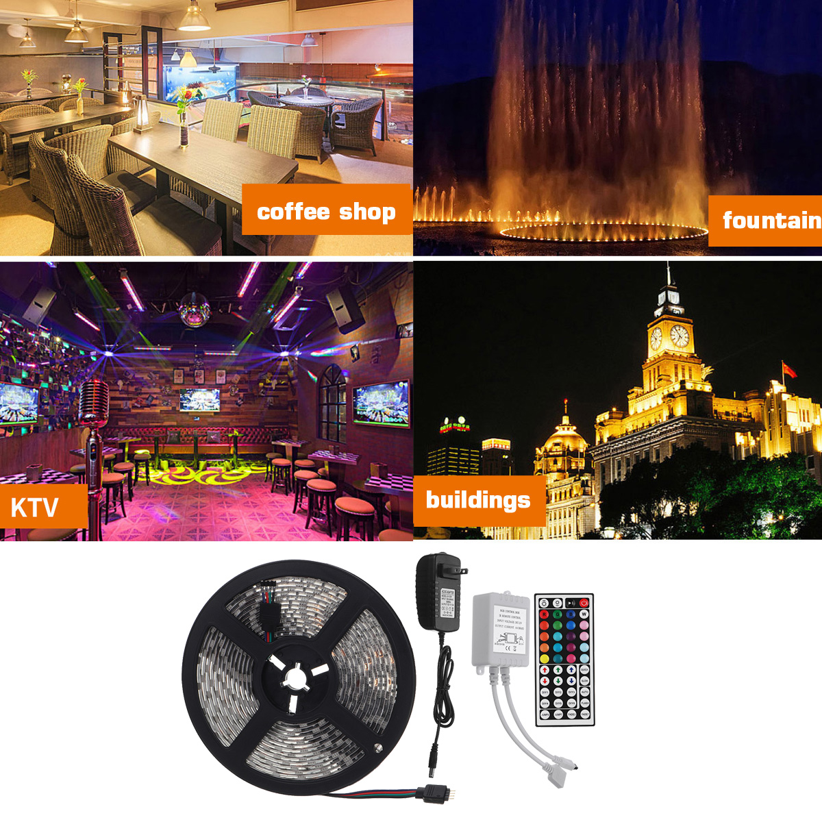 DC12V-5M-5050-RGB-300LED-Strip-Light-WaterproofNon-waterproof-Tape-Lamp--44-Key-Remote-Control--3A-P-1719700-2