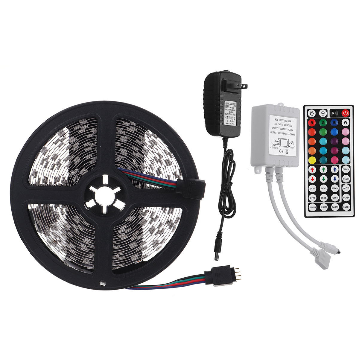 DC12V-5M-5050-RGB-300LED-Strip-Light-WaterproofNon-waterproof-Tape-Lamp--44-Key-Remote-Control--3A-P-1719700-8