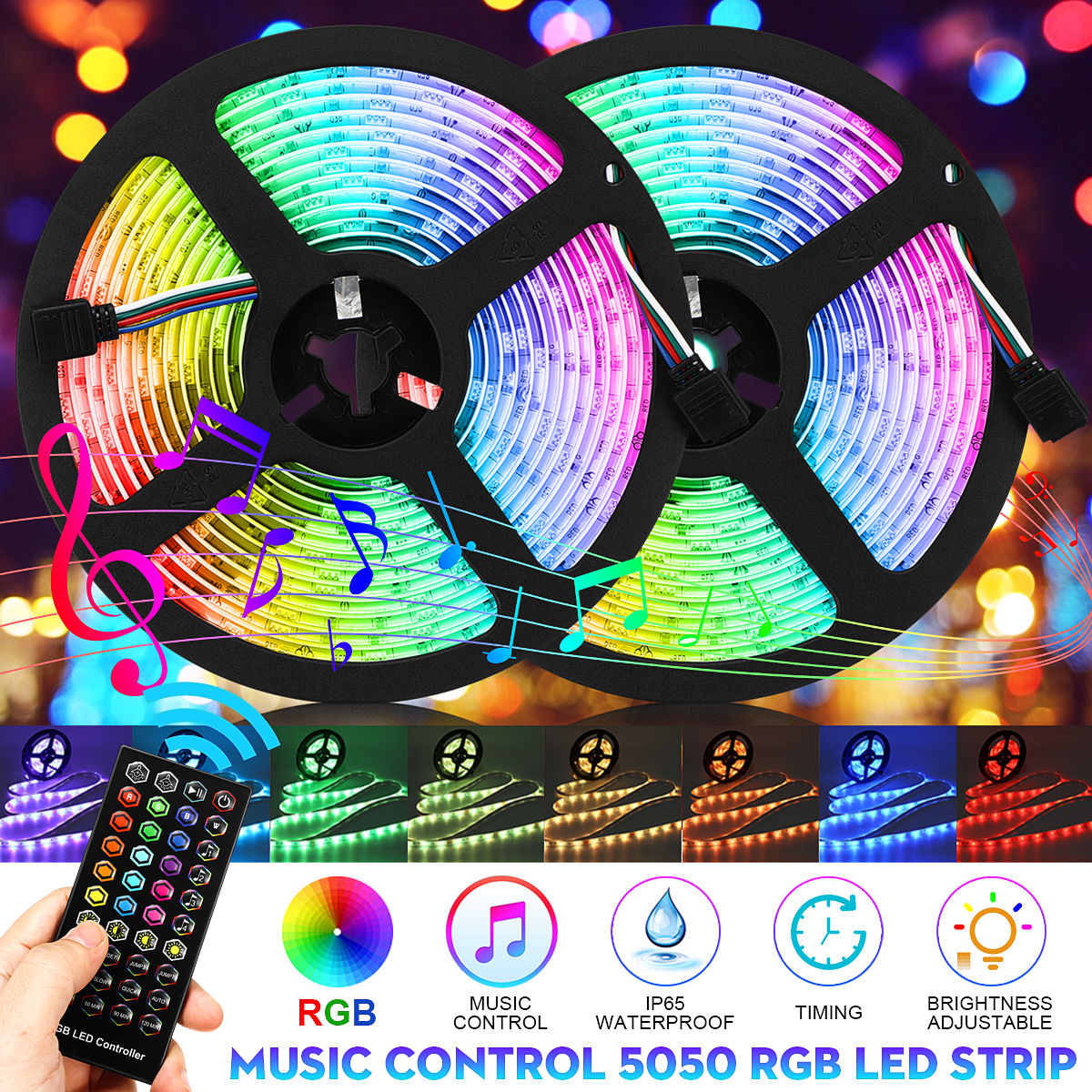 DC12V-5M10M-5050-RGB-Timer-Function-LED-Strip-Light-Waterproof-With-40kEYS-Remote-Control--Music-Con-1619911-1