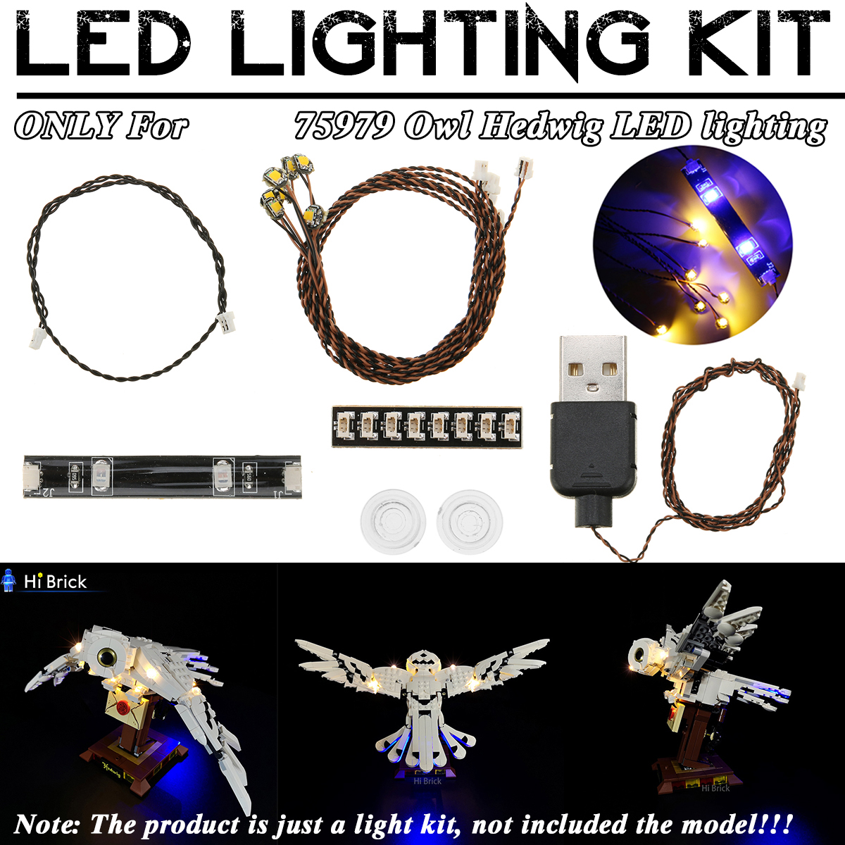 DIY-LED-Light-Lighting-Kit-ONLY-For-Lego-75979-Owl-USB-Powered-Blocks-Bricks-1732006-2