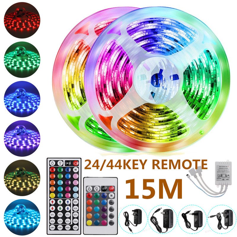15M-5050-LED-Strip-Light-RGB-SMD-Tape-Ribbon-Lamp-Stripe-Full-Kit-Non-waterproof-2444-Keys-Remote-Co-1800559-1