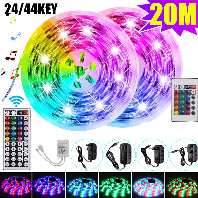 20M-5050-LED-Strip-Light-RGB-SMD-Tape-Ribbon-Lamp-Stripe-Full-Kit-Non-waterproof-2444-Keys-Remote-Co-1800558-1