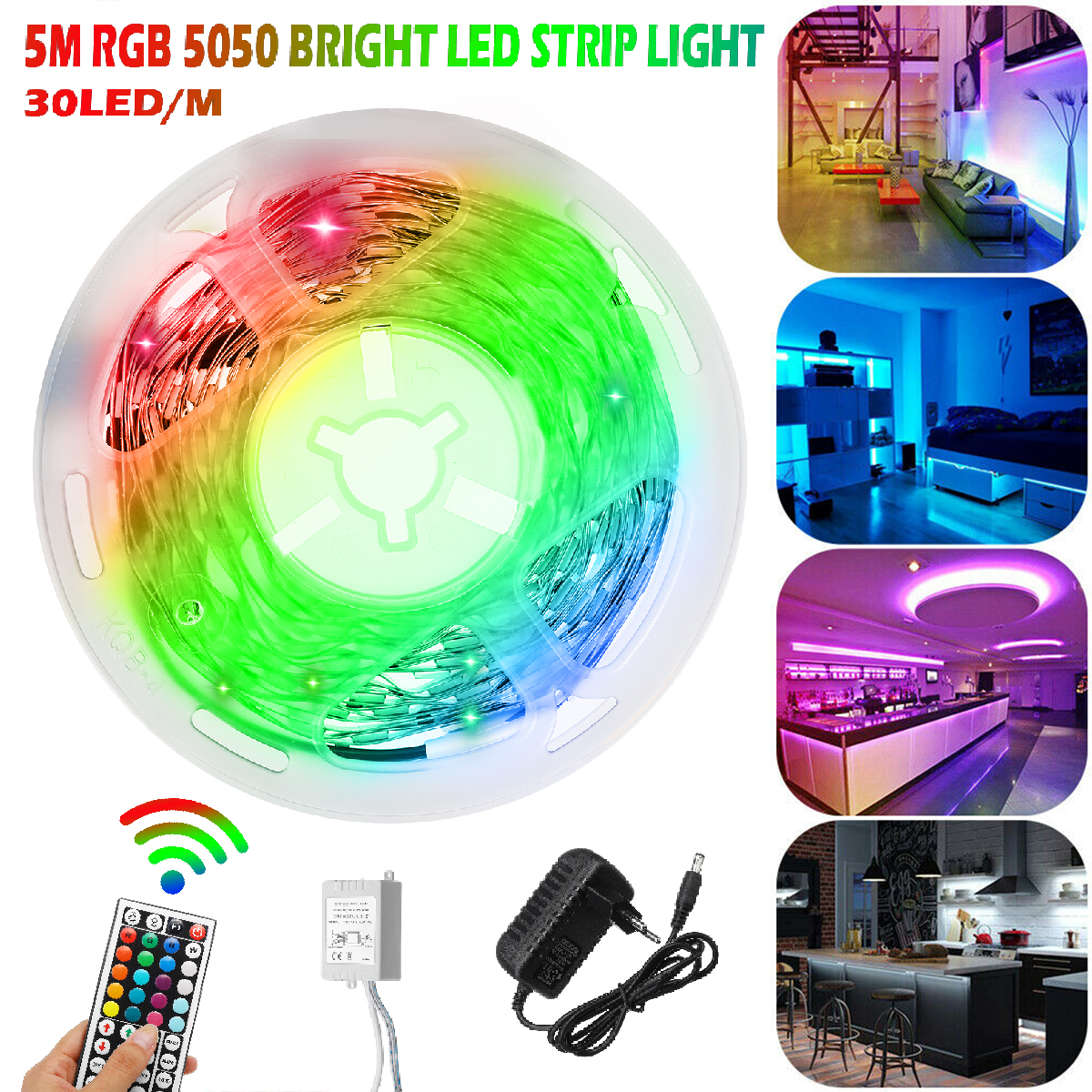 5M-RGB-5050-NOT-Waterproof-LED-Strip-Light-SMD-With-44-Key-Remote-Controller-1691938-1