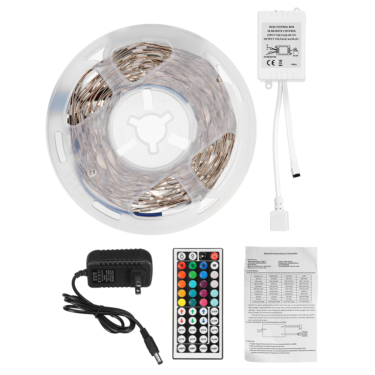 5M-RGB-5050-NOT-Waterproof-LED-Strip-Light-SMD-With-44-Key-Remote-Controller-1691938-6