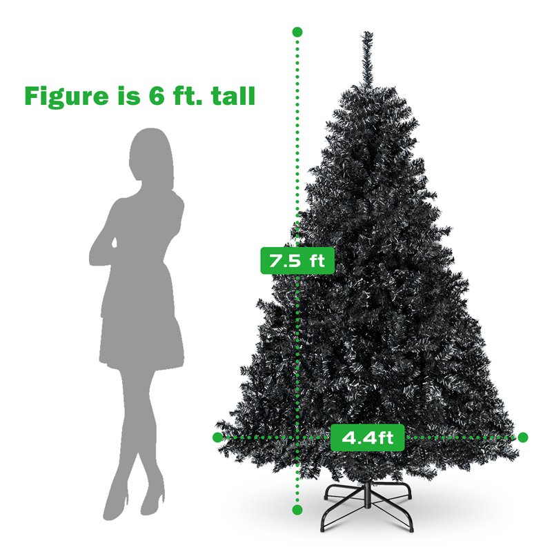 75Ft-PVC-Artificial-Christmas-Tree-Stand-Indoor-Outdoor-Holiday-Xmas-Decoration-Gift-1778807-4