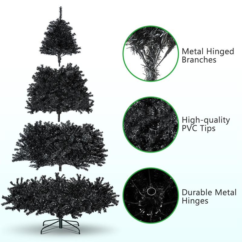 75Ft-PVC-Artificial-Christmas-Tree-Stand-Indoor-Outdoor-Holiday-Xmas-Decoration-Gift-1778807-5