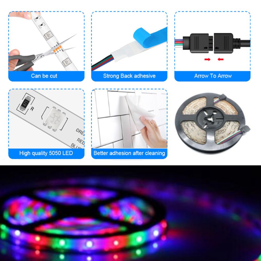 LED-Strip-Non-Waterproof-2A-Power-Supply-101520m-Double-Sided-35-Copper-12V-44-key-Optional-Plug-Mul-1768683-16