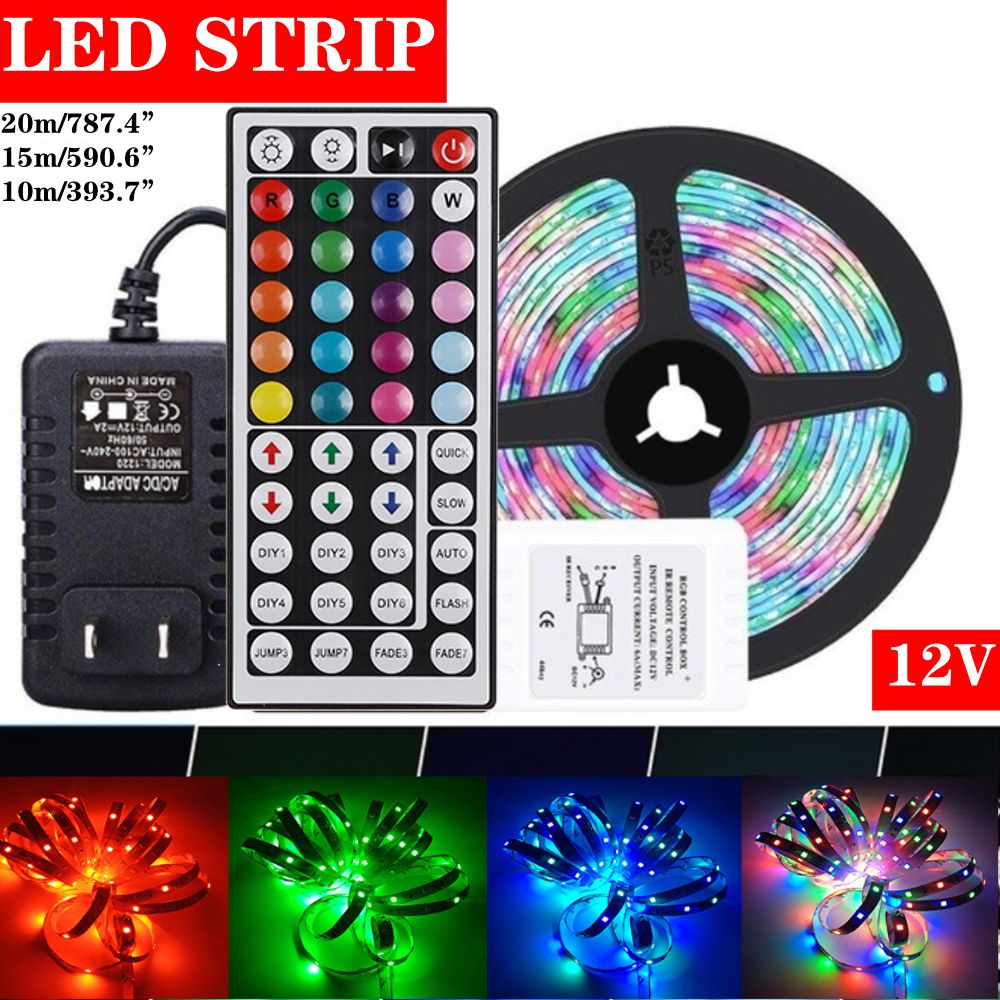 LED-Strip-Non-Waterproof-2A-Power-Supply-101520m-Double-Sided-35-Copper-12V-44-key-Optional-Plug-Mul-1768683-3