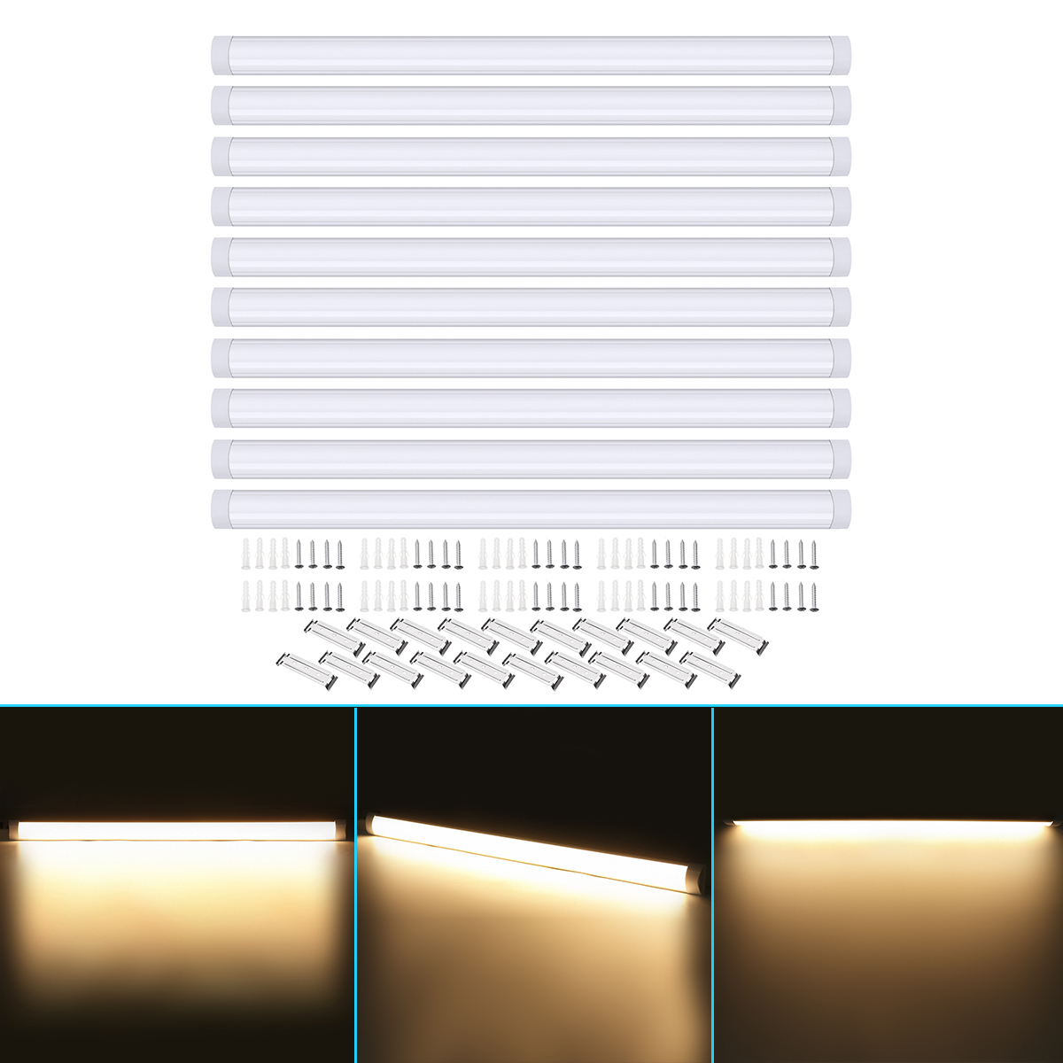 10Pcs-120cm-LED-Batten-Linear-Tube-Light-Fluorescent-Lamp-LED-Surface-Mount-Lights-1795287-1