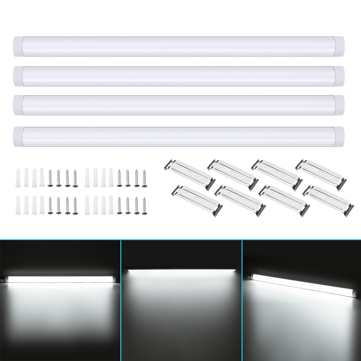 4Pcs-120cm-AC85-265V-LED-Surface-Mount-Lights-2835SMD-LED-Batten-Linear-Tube-Light-for-Office-Superm-1694813-2