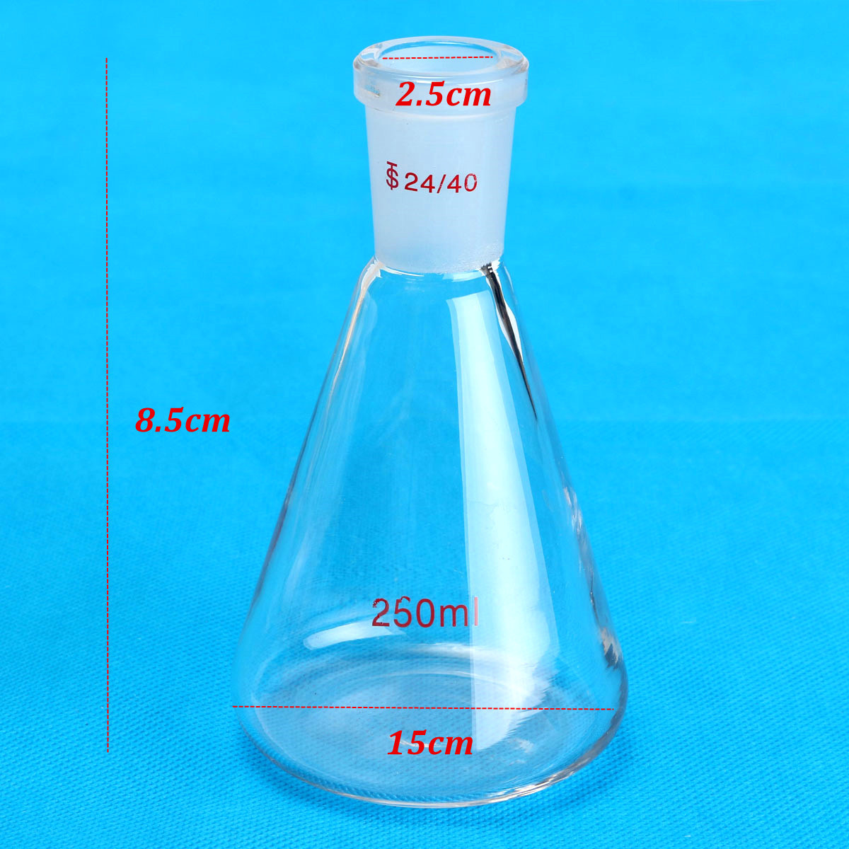 250ml-2440-Glass-Erlenmeyer-Flask-Chemistry-Conical-Bottle-Laboratory-Glassware-1043918-4