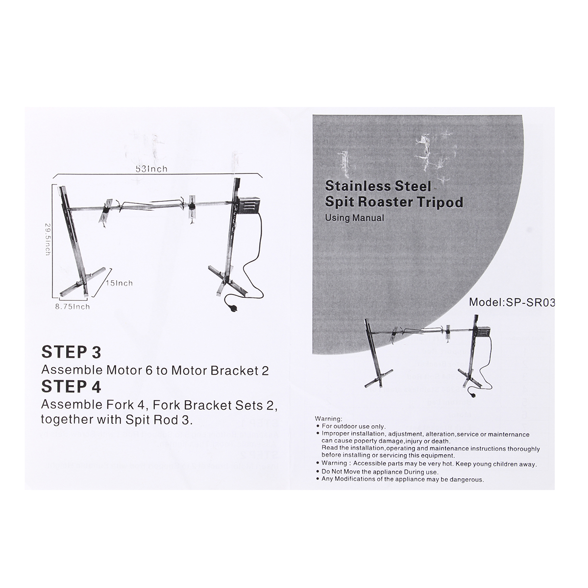 Large-Grill-Rotisserie-Spit-Roaster-Rod-Charcoal-BBQ-Pig-Chicken-15W-Motor-Kit-1336953-10