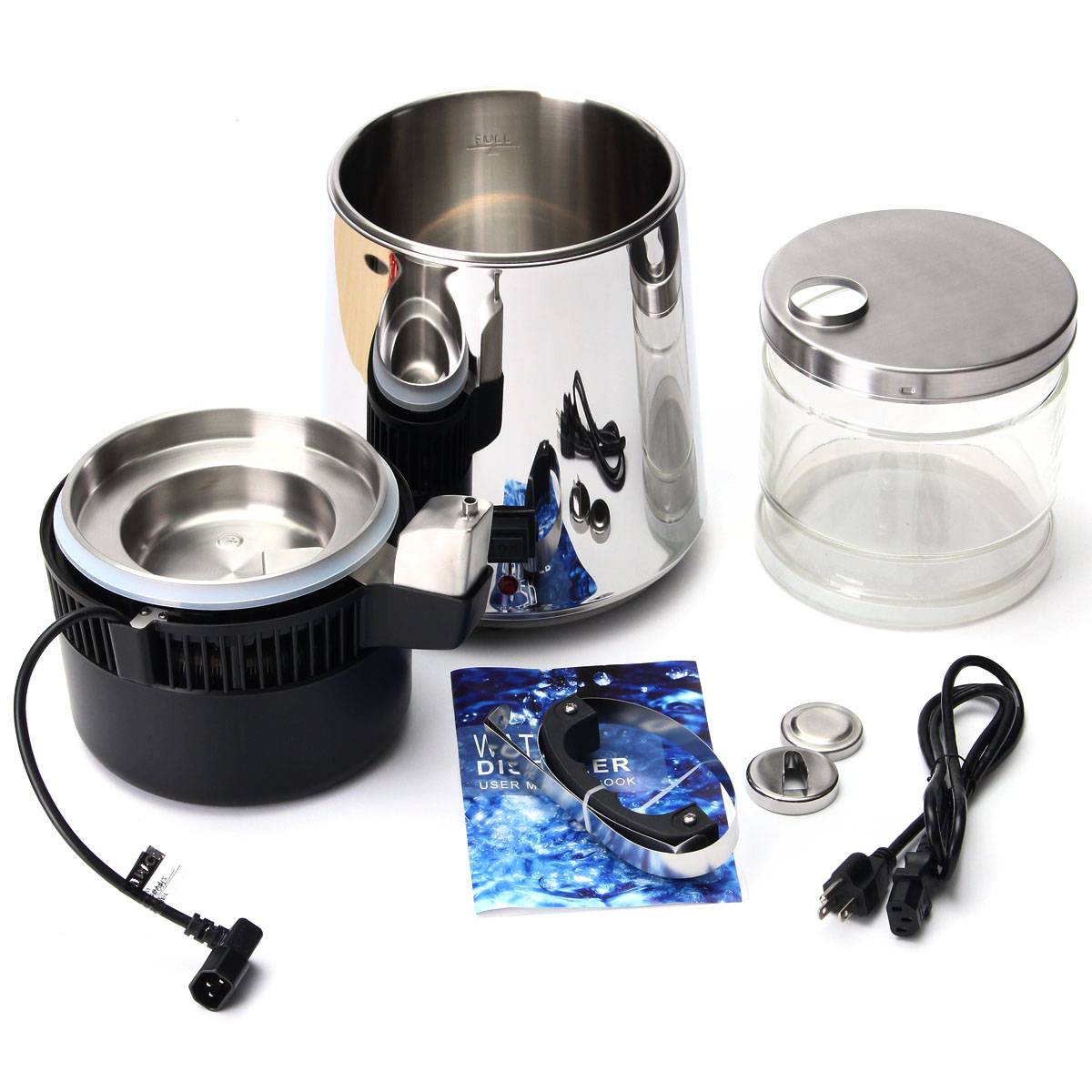 110V-4L-Pure-Water-Distiller-750W-Stainless-Steel-Purifier-Filter-Machine-w-Glass-Container-1283427-2
