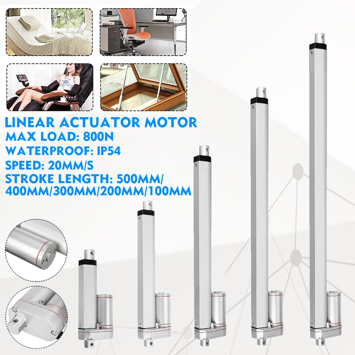 12V-100-500MM-20MMS-800N-Stroke-Tubular-Motor-Electric-Linear-Actuator-Motor-1710188-2