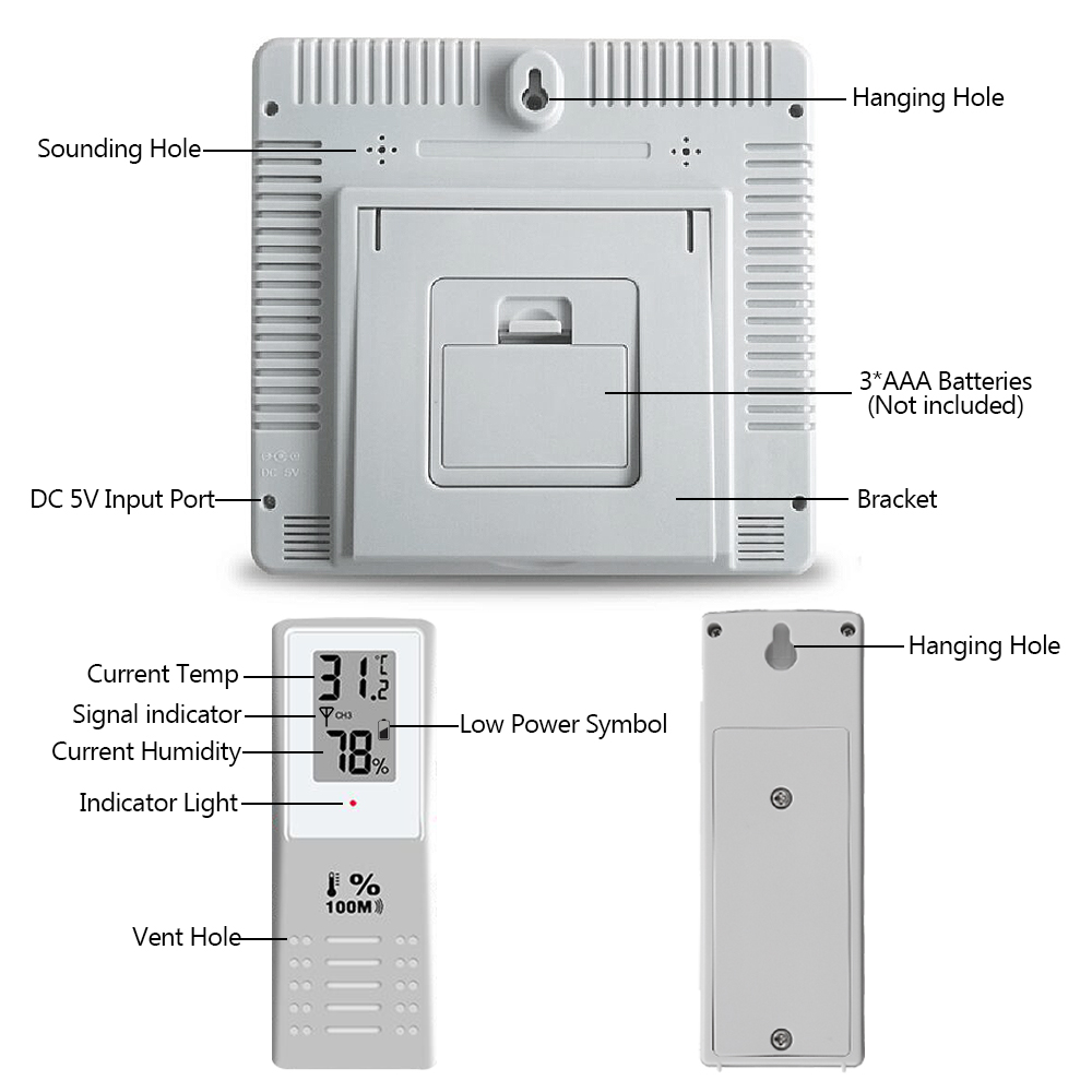 3-Sensors-Wireless-Digital-Alarm-Thermometer-Indoor-Outdoor-Audible-Indicator-1421915-9