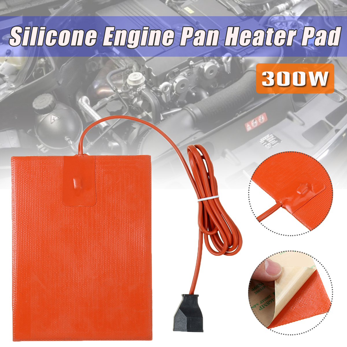 300W-150x200mm-Universal-Silicone-Car-Engine-Pan-Sump-Tank-Heater-Pad-Waterproof-1608755-1
