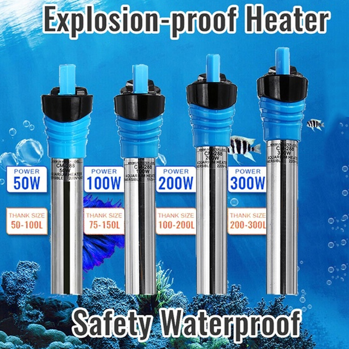 50100200300W-Aquarium-Fish-Tank-Heater-18degC-34degC-Thermostat-Adjustable-Water-Heating-Rod-1622794-1