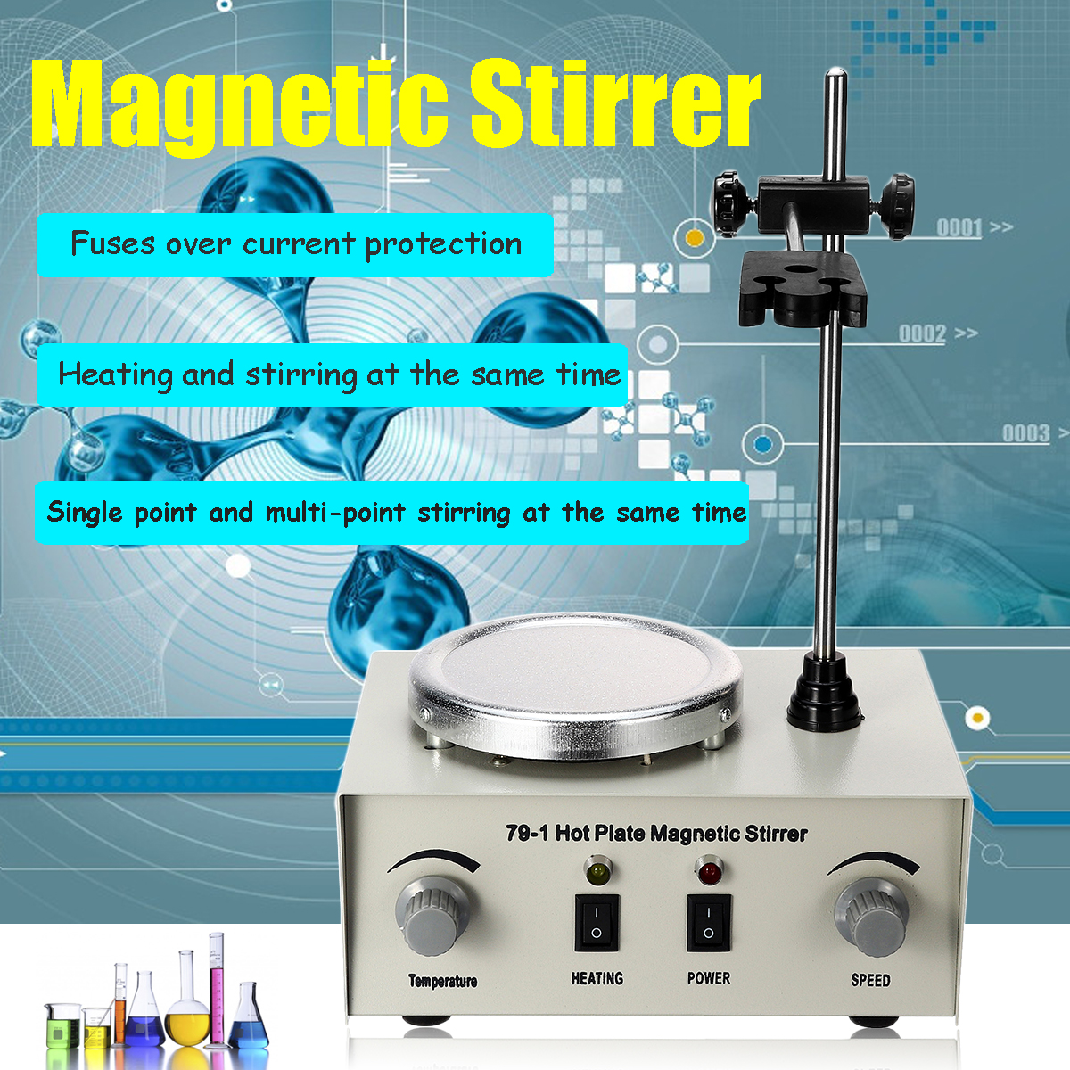 79-1-1000ML-Hot-Plate-Magnetic-Stirrer-Lab-Heating-Mixer-Temperature-Speed-Adjustable-1298966-2