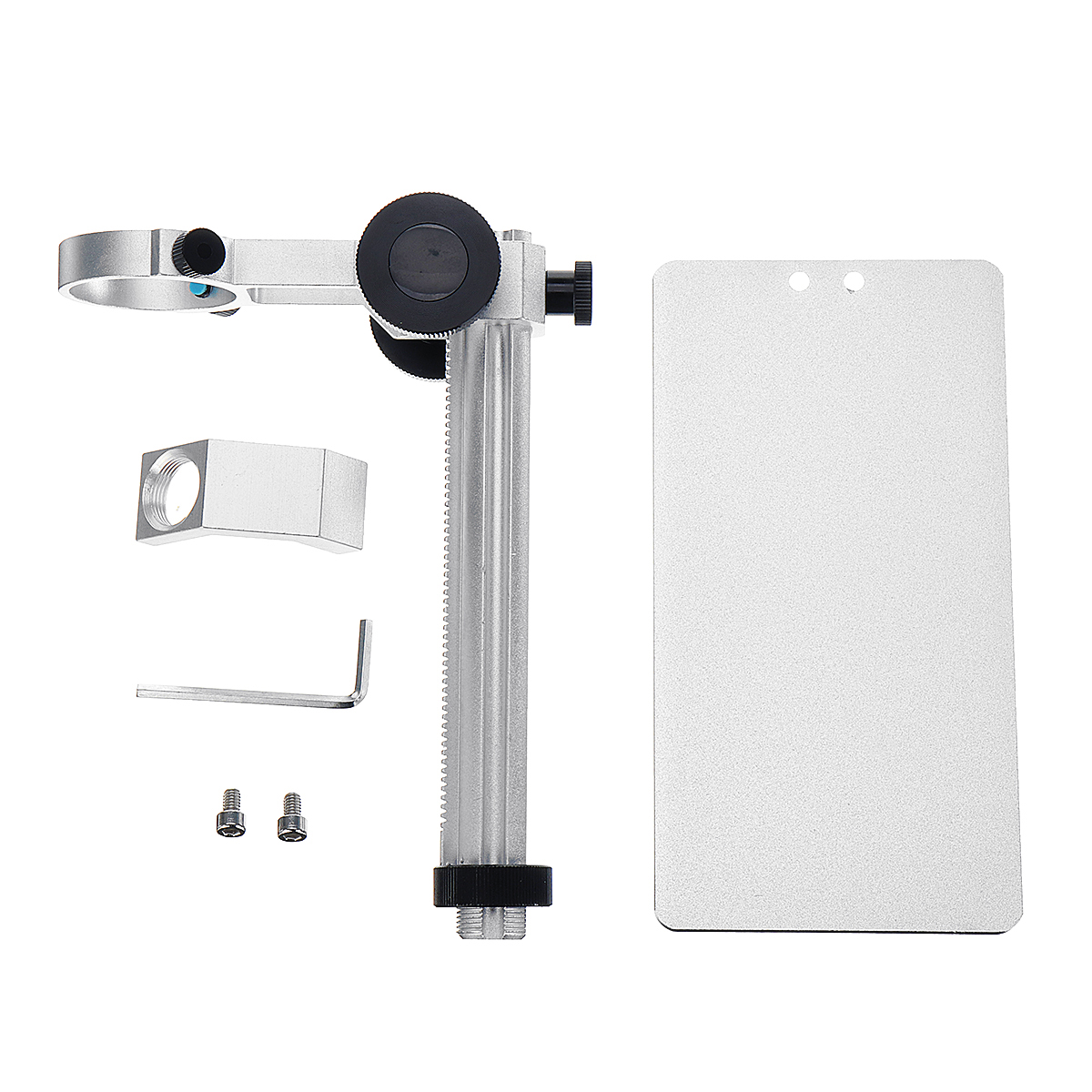 Adjustable-Aluminum-Alloy-Microscope-Holder-Stand-Manual-Focus-Support-Bracket-1565666-10