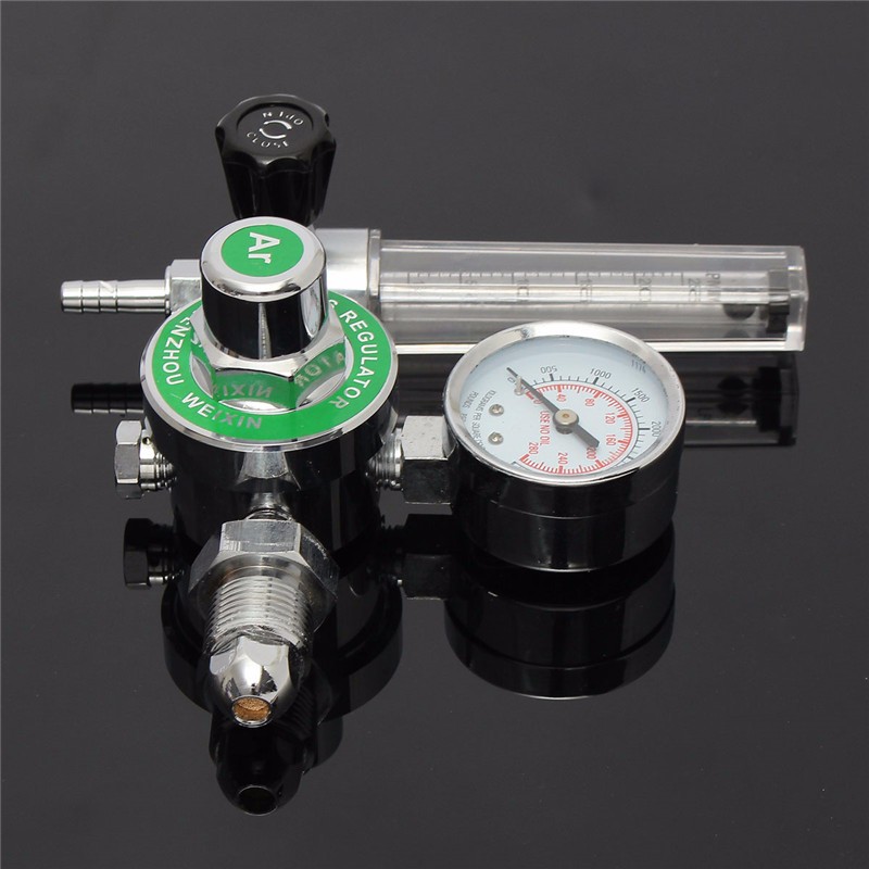 Argon-CO2-Gas-Mig-Tig-Flow-Meter-Welding-Weld-Regulators-Gauge-Welder-Cga580-Fits-1422110-1