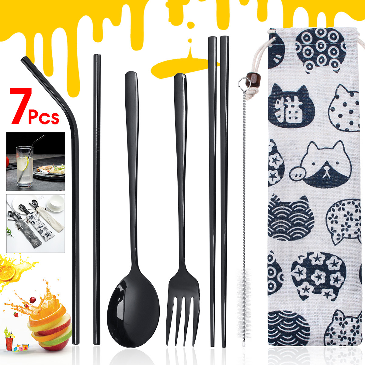 Portable-304-Stainless-Steel-Drinking-Straw-Spoon-Reusable-Straws-Fork-Chopsticks-Brush-Combination--1529584-2