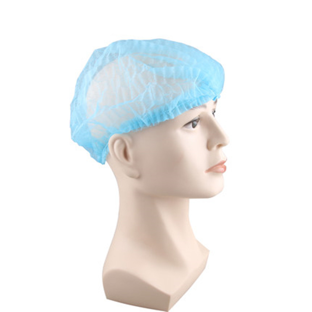 100pcs-Non-Woven-Disposable-Hair-Shower-Cap-Pleated-Anti-Dust-Lab-Hat-Blue-1313860-1