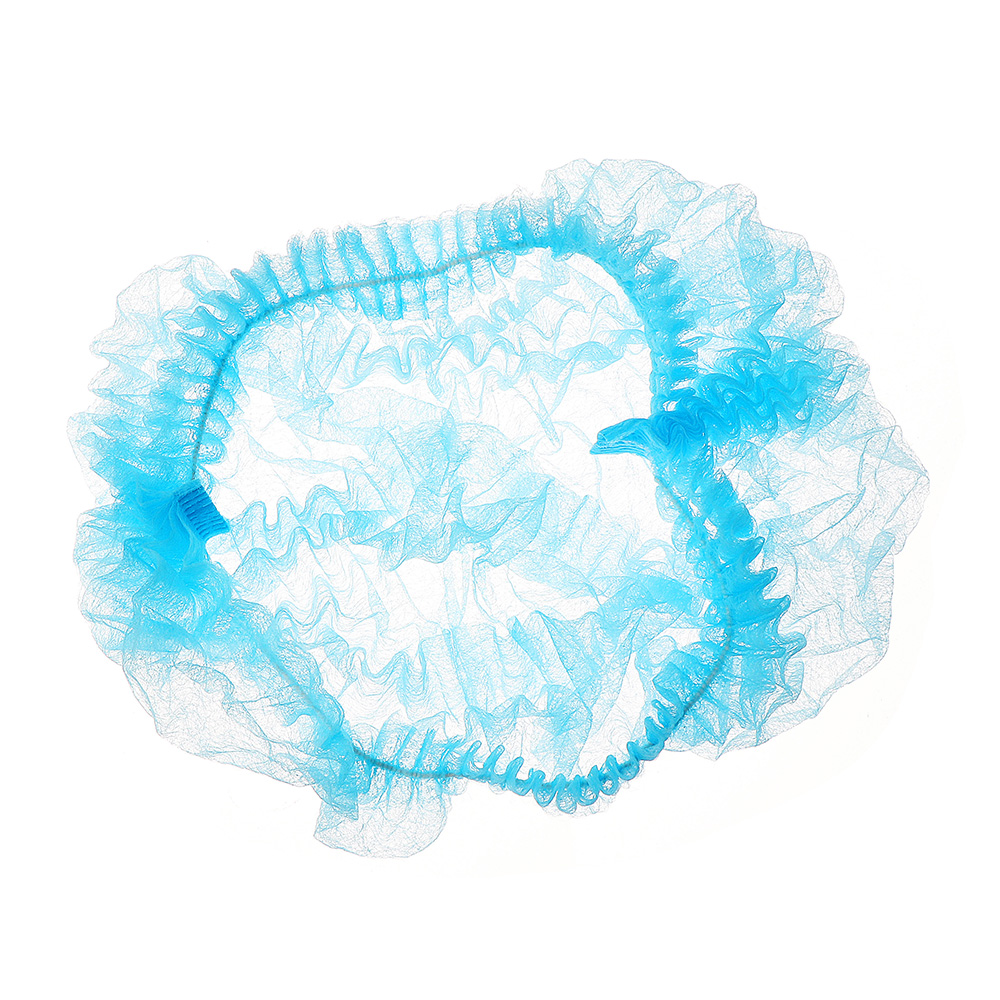 100pcs-Non-Woven-Disposable-Hair-Shower-Cap-Pleated-Anti-Dust-Lab-Hat-Blue-1313860-4