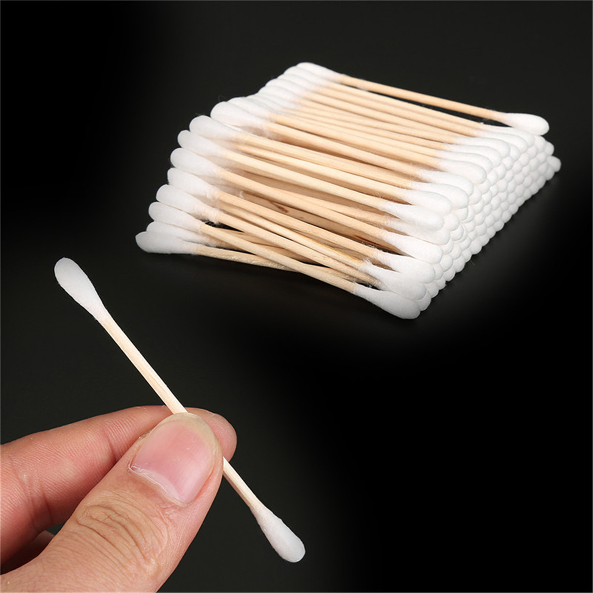 100x-Cotton-Swabs-Swab-Applicator-Q-Tips-Double-Head-Wooden-Stick-Cleaning-Tools-1582736-5